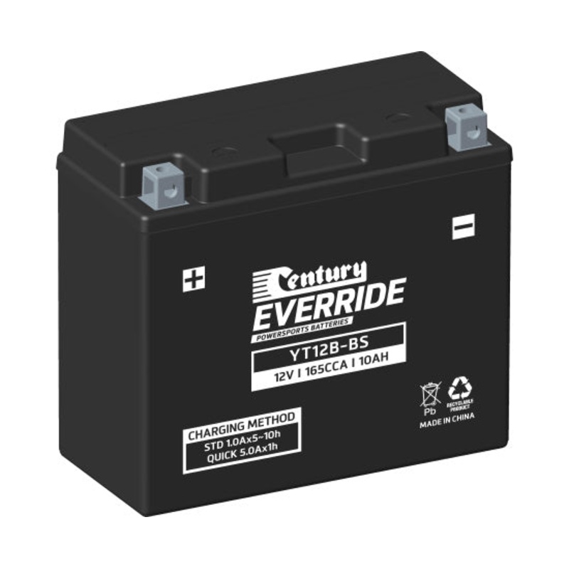 Century YT12B-BS Hi Performance AGM Battery 165 CCA 10 AH