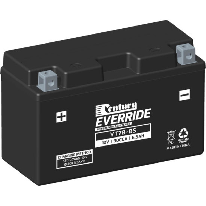 Century YT7B-BS Hi Performance AGM Battery 90 CCA 6.5 AH