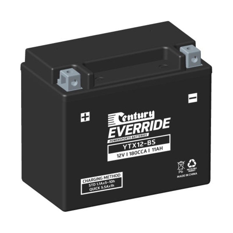 Century YTX12-BS Hi Performance AGM Battery 180 CCA 11 AH