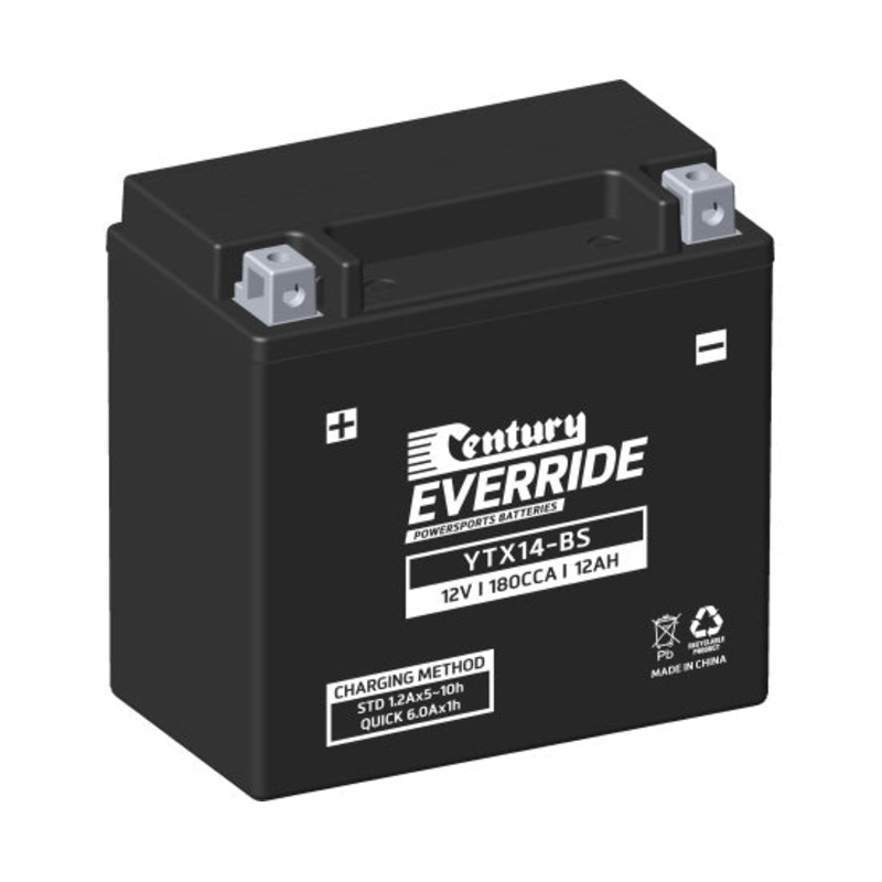 Century YTX14-BS Hi Performance AGM Battery 180 CCA 12 AH