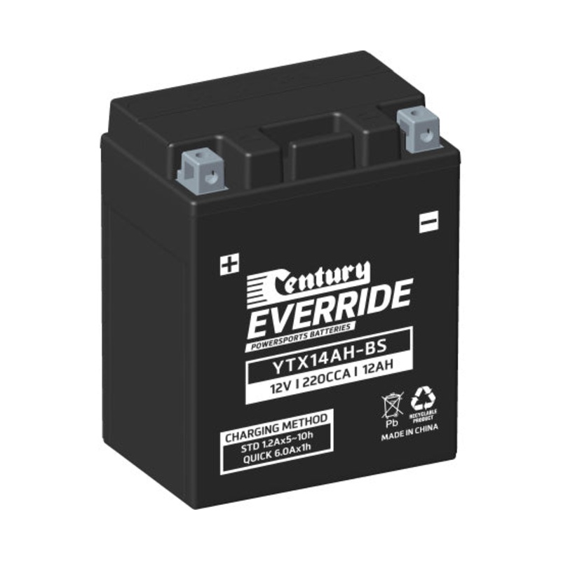 Century YTX14AH-BS Hi Performance AGM Battery 220 CCA 12AH