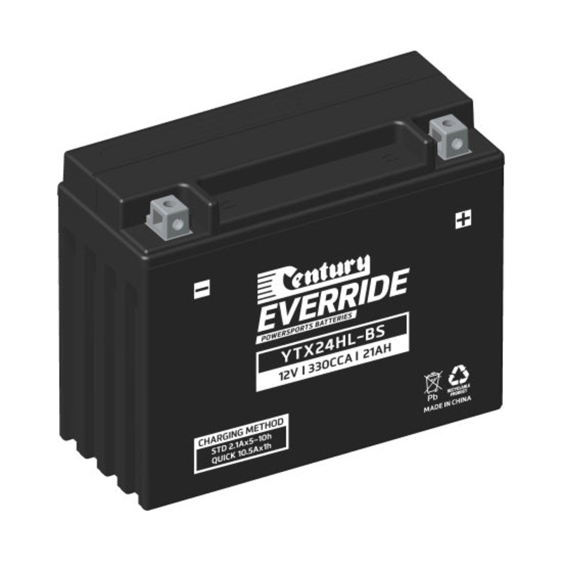 Century YTX24HL-BS Hi Performance AGM Battery 330CCA 21AH