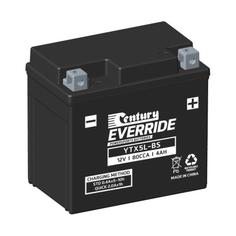 Century YTX5L-BS Hi Performance AGM Battery 80 CCA 4AH