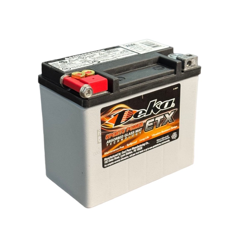 Deka ETX12 AGM Motorbike Battery – 12V 10Ah 290CCA