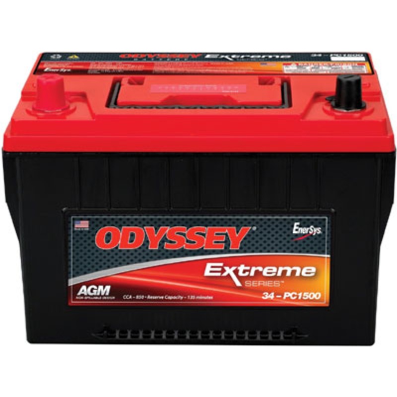 Odyssey PC1500 AGM Racing Battery – 880 CCA, 12V PC1500 Top Terminal (ODP -AGM34)