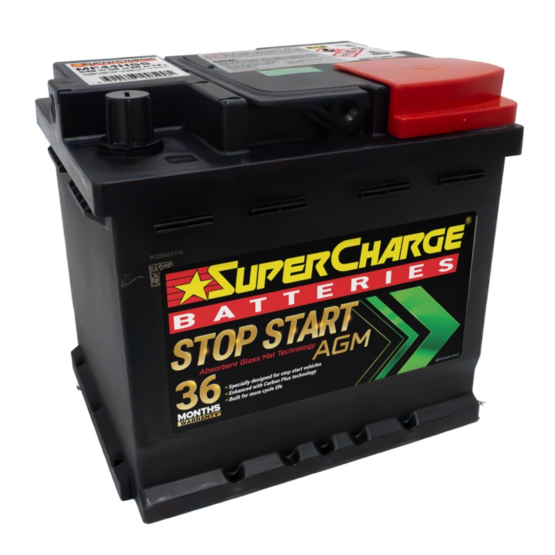 Supercharge MF44HSS Stop/Start AGM Battery – 12V 540 CCA 50Ah