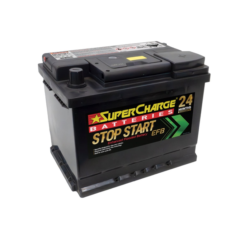 Supercharge MF55HEF EFB Stop-Start Battery, 12V 660 CCA, 24-Month Warranty