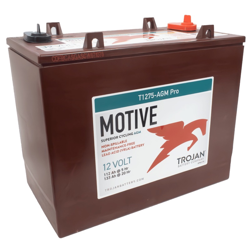 Trojan AGM PRO T1275-AGM-PRO T-1275 AGM Deep Cycle Battery 12v 135AH