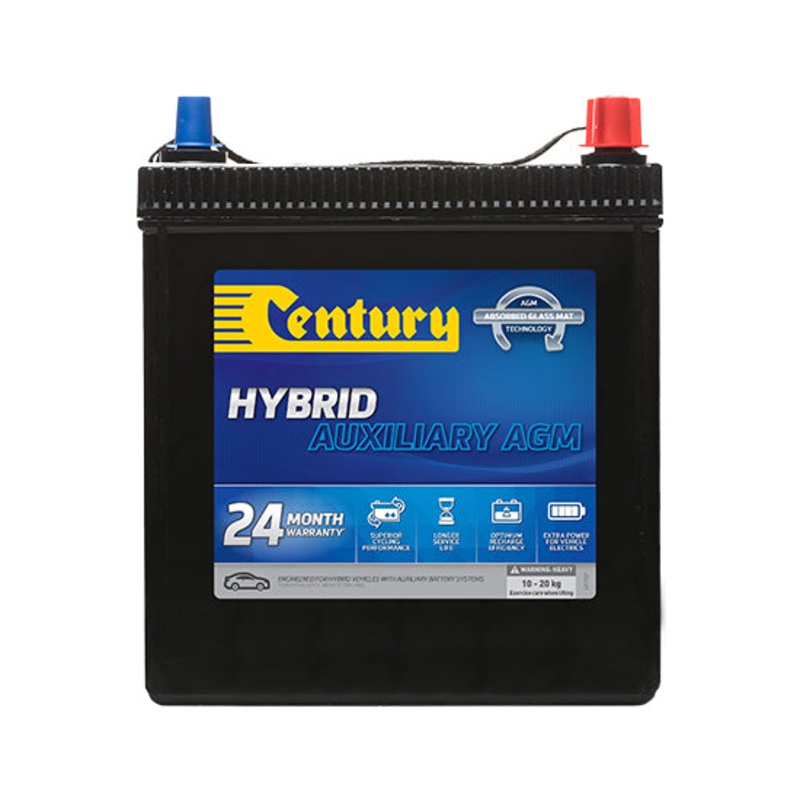Century S34B20L-A AGM Hybrid Auxiliary Battery 12V 272CCA for Toyota Auris Corolla