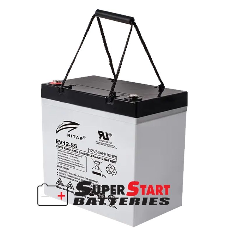 Ritar EV12-55 12V 55Ah AGM Deep Cycle Battery