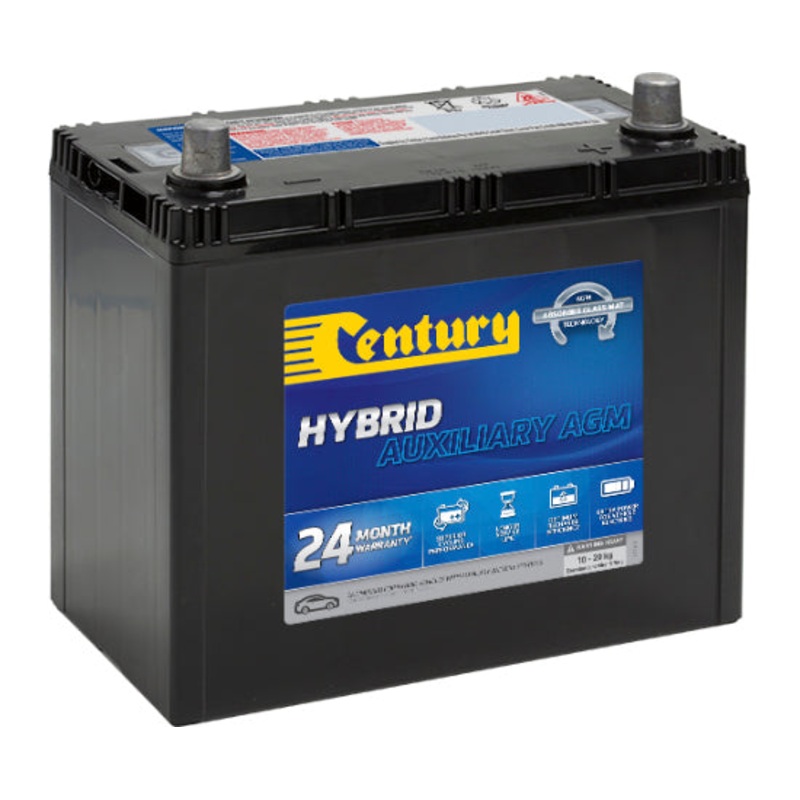 S46B24LS Century Hybrid Auxiliary AGM Battery 12V 325 CCA for Mitsubishi Outlander PHEV Hybrid