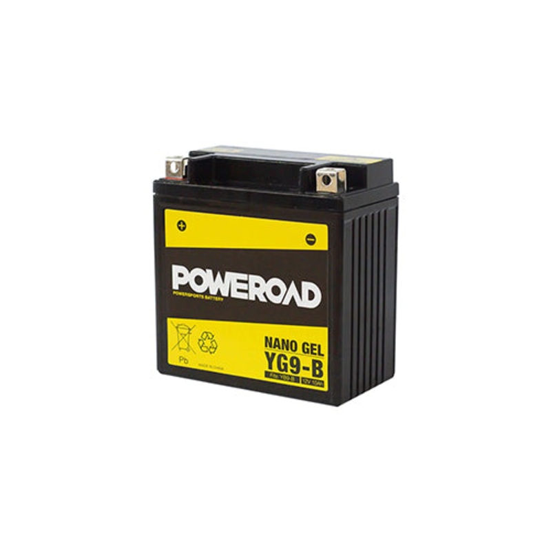 12V Scooter Motorbike Battery Poweroad Nano Gel YG9-B 10Ah
