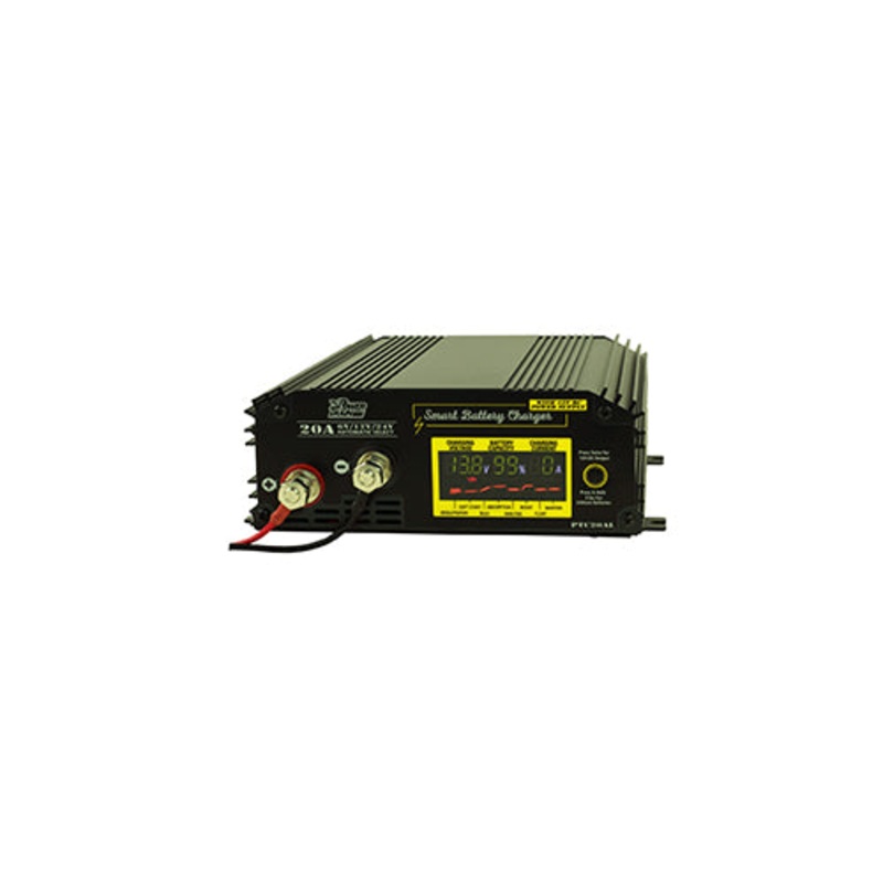 Battery Charger 6/12/24V 8 stage 20 Amp Powertrain PTC20AL Lithium