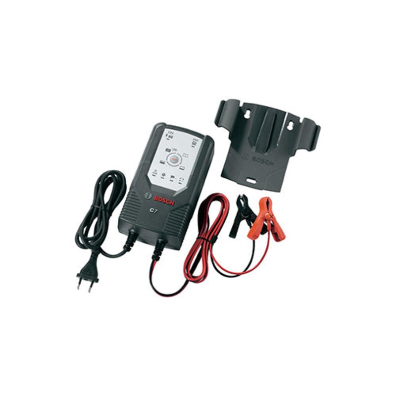Bosch C7 Smart Battery Charger 12V/24V 7A | 6-Stage Charging for Car, Boat & Truck
