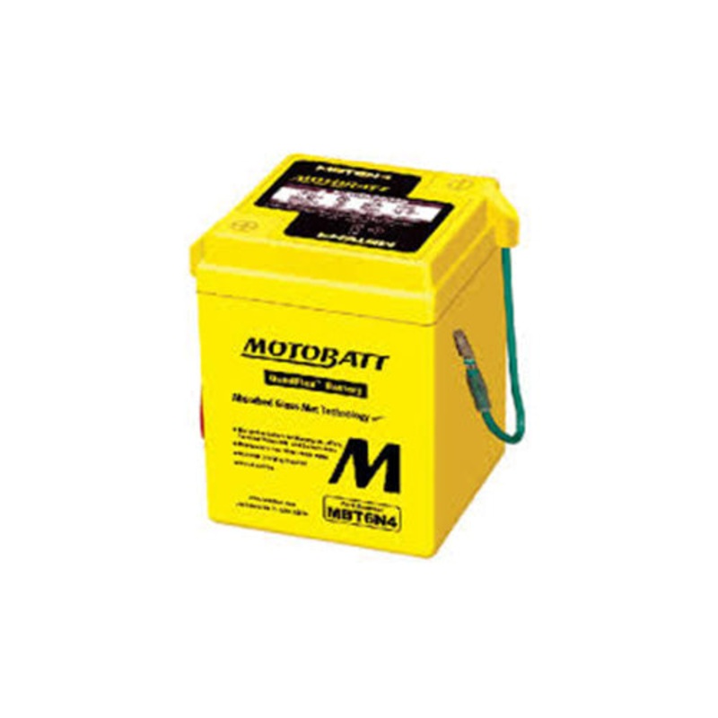Motobatt Quadflex MBT6N4 6V Motorbike Battery | 6N4-2A-3, 6N42A, 6N42A3