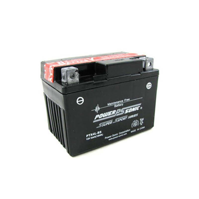 Power Sonic Motorcycle Battery 12V 3Ah 40CCA (PTX4L-BS)