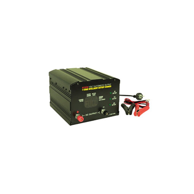 Power Train 7 Stage 6-12-24v 10a Workshop Battery Charger SBC10ML