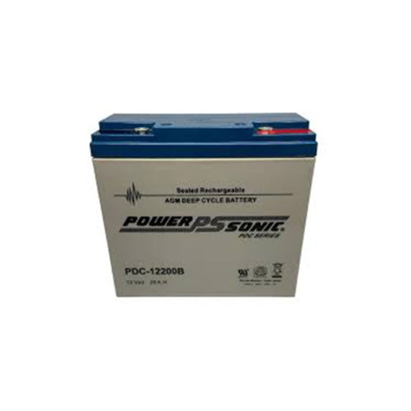 PowerSonic PDC-12200 12V 20Ah AGM Deep-Cycle Battery