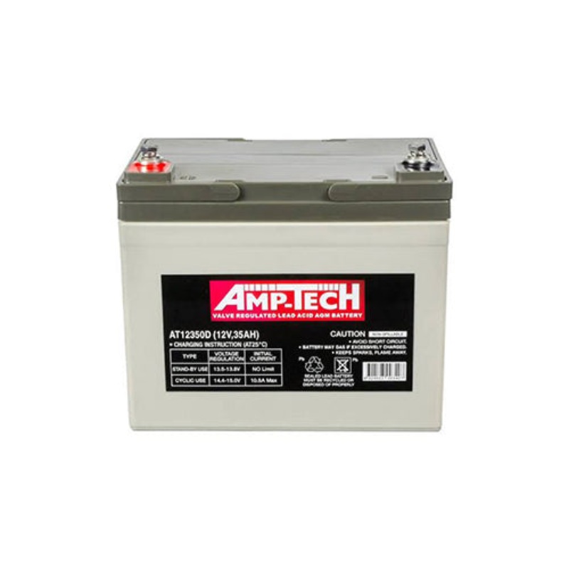 Ritar Amptech AT12350D AGM Battery – 12V 35Ah Mobility Scooter