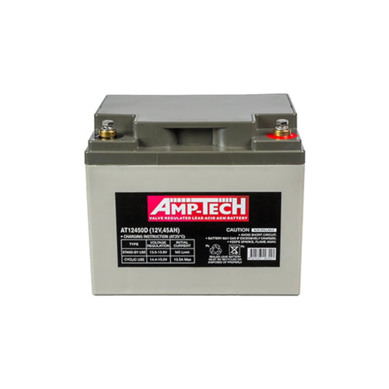 Ritar Amptech AT12450D AGM Deep Cycle Battery 12V 45Ah