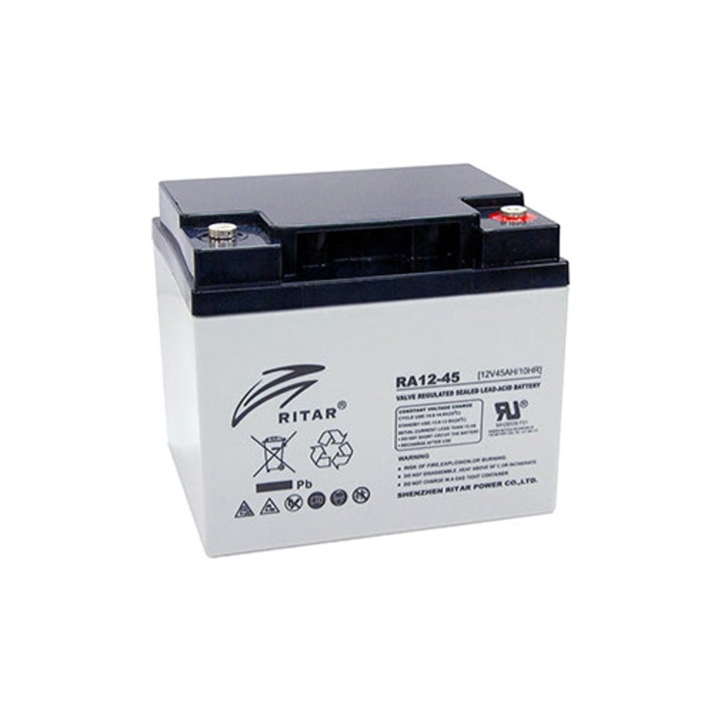 Ritar RA12-45 12V 45Ah AGM SLA Deep Cycle Battery