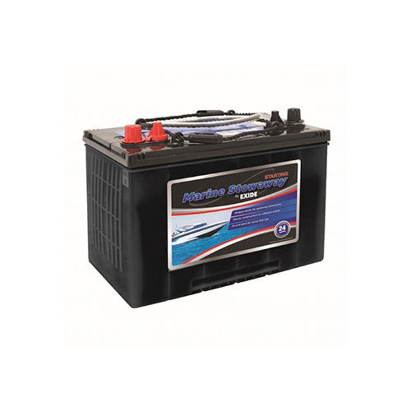 Stowaway Exide Marine Battery MSST27 – 12V, 730 CCA, 90AH