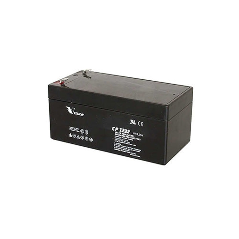 VISION CP1232 12V 3.2Ah Sealed Rechargeable SLA Battery