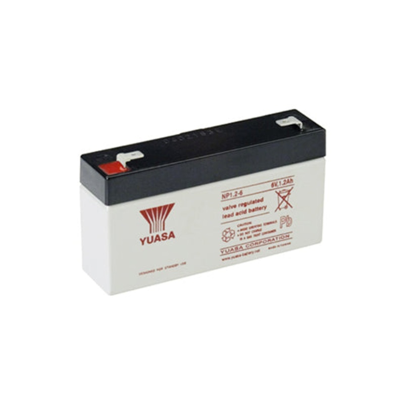 Yuasa NP1.2-6FR 6V 1.2Ah AGM Deep-Cycle Battery – Sealed Stationary Power