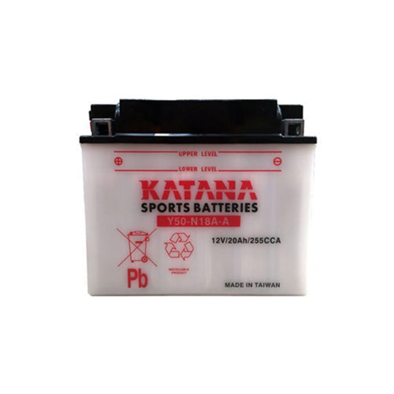 12V Katana Y50-N18A-A Conventional Motorcycle Battery 20Ah 240CCA