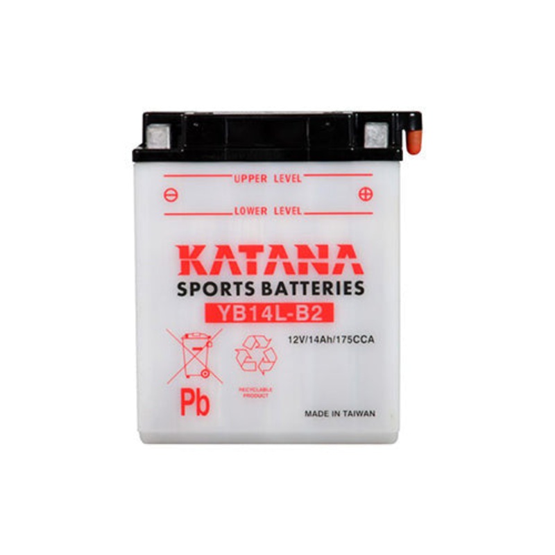 12V Katana YB14L-B2 Conventional Motorcycle Battery 14Ah 175CCA