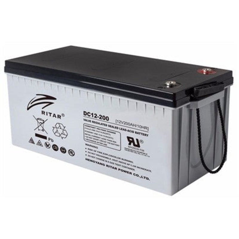 AGM Deep Cycle Battery 12V 200AH Ritar DC12-200