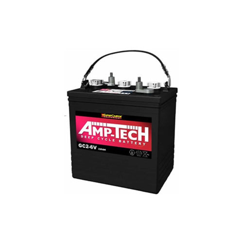 AMP-TECH GC2-6V 220Ah Deep Cycle Battery | High-Performance 6V Power