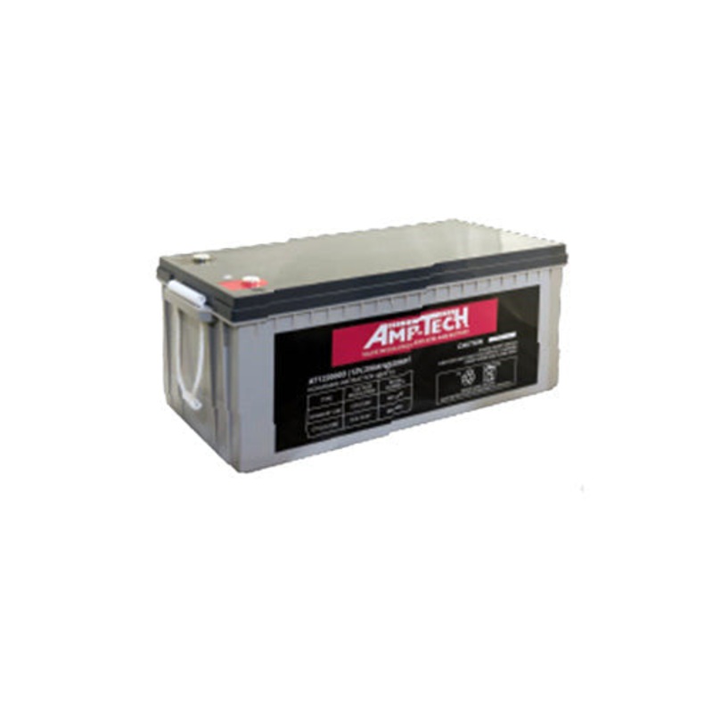 Amptech N200 12V 200Ah AGM Deep Cycle Battery | 1200 CCA | Marine & Commercial Use