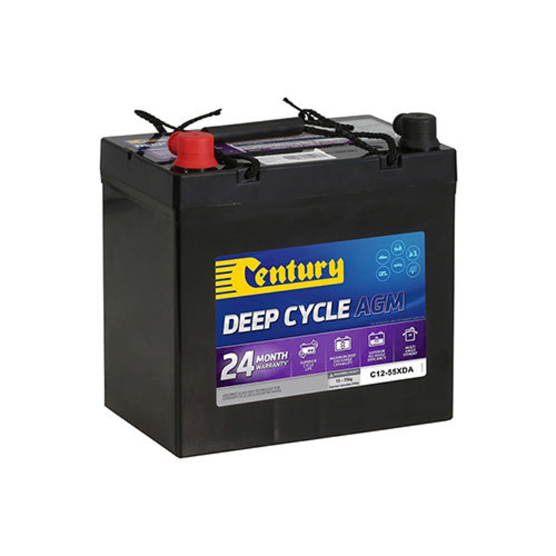 Century C12-55XDA AGM Deep Cycle Battery 12V 58AH