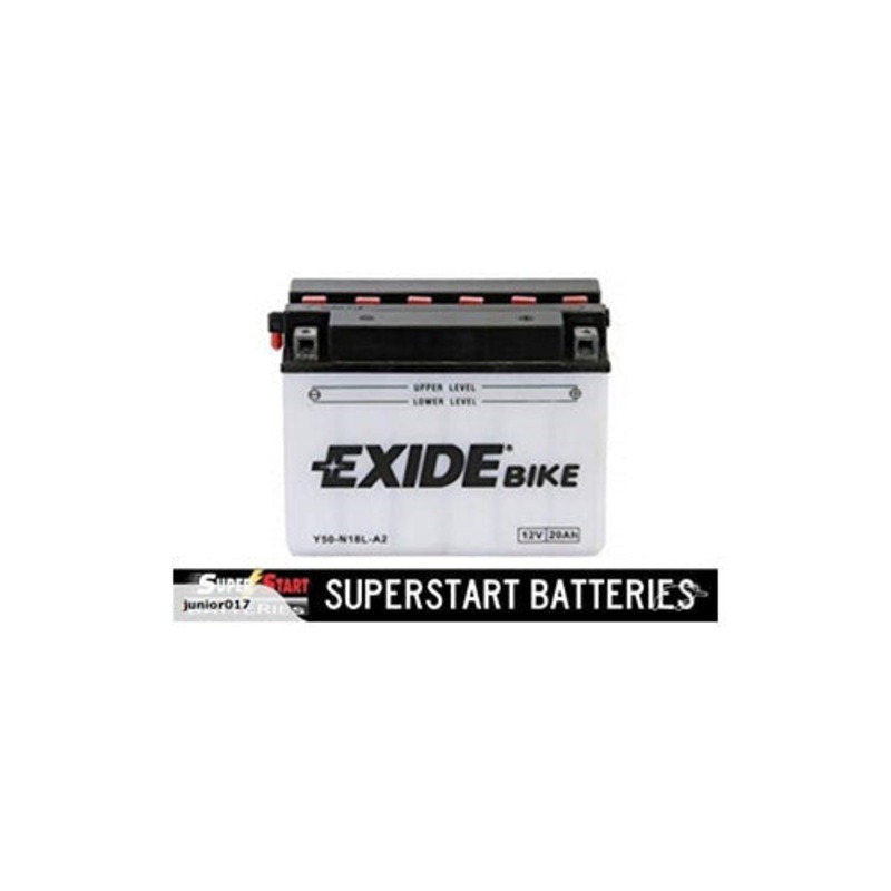 Exide AGM Motorbike Battery 12V 20Ah 350CCA Y50-N18L-A2 YTX18-BS