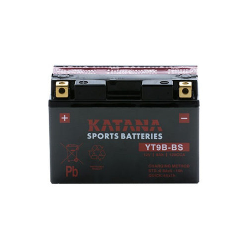 Katana YT9B-BS Premium Maintenance-Free VRLA Motorcycle Battery 12V 8AH – 6-Month Warranty