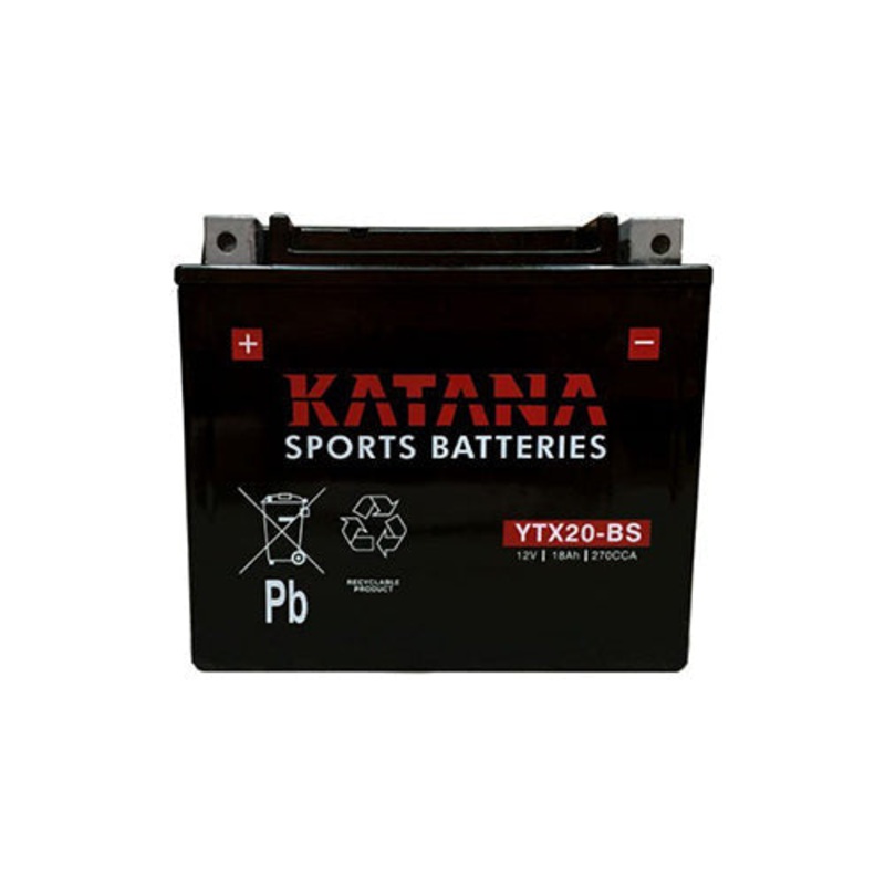 Katana YTX20-BS Premium Maintenance-Free Motorcycle Battery 12V 18AH – 6-Month Warranty