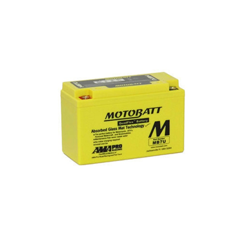 Motobatt Quadflex MB7U 12V 100CCA Motorbike Battery | YT7B-BS, YT7-B4 | Free Shipping Nationwide