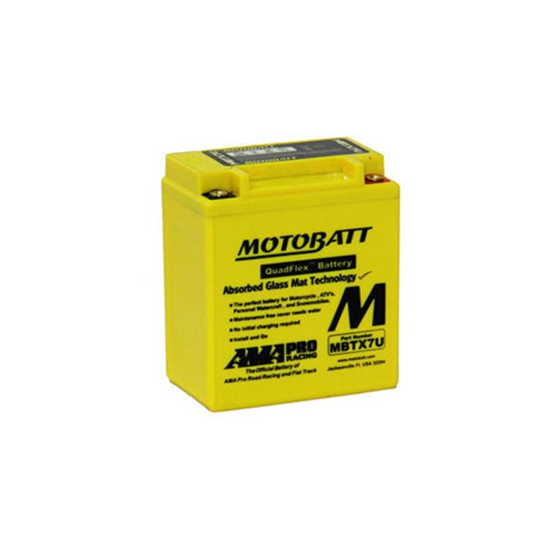 Motobatt Quadflex MBTX7U 12V 115CCA AGM Motorbike Battery