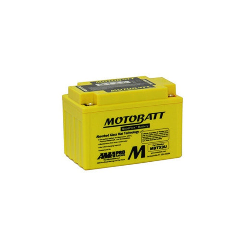Motobatt Quadflex MBTX9U 12V 160CCA AGM Motorbike Battery