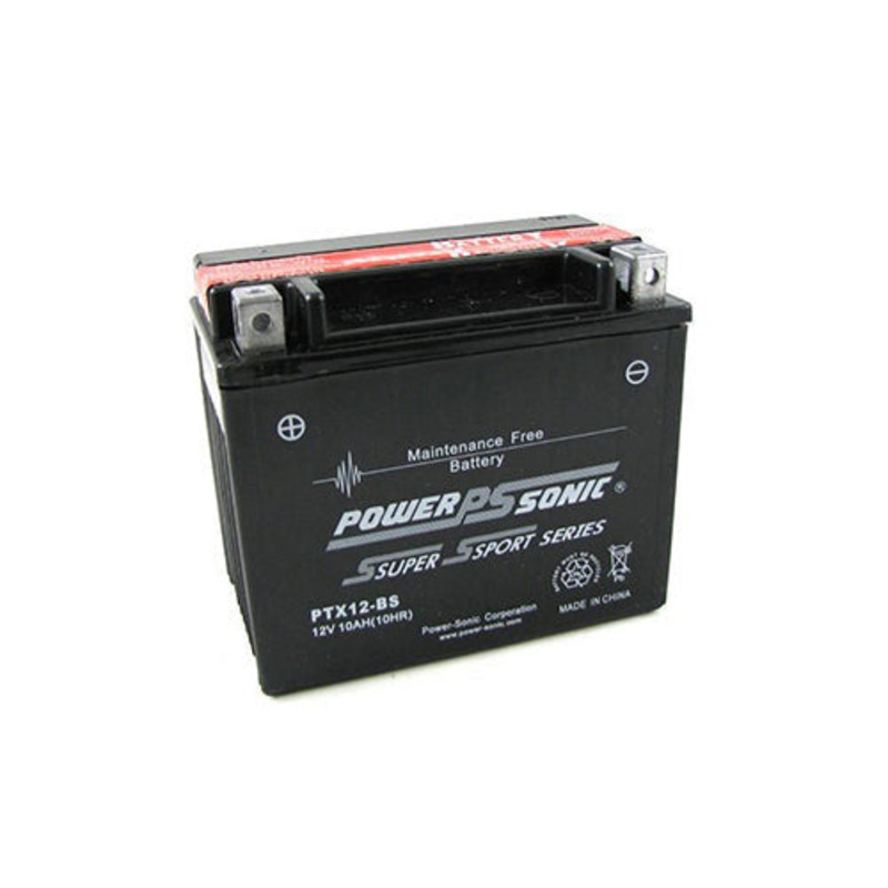 Power Sonic AGM Motorcycle Battery 12V 10Ah 180CCA (PTX12-BS)