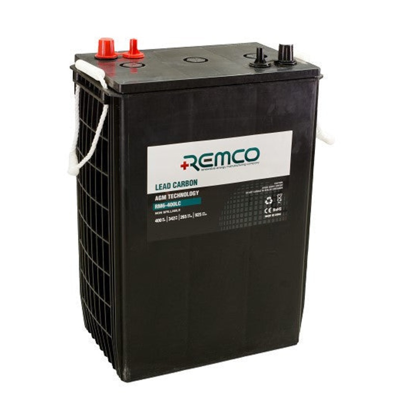 Remco RM6-400LC 6V 400Ah Lead Carbon AGM Deep Cycle Battery