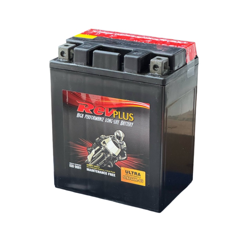 Revplus AGM Motorbike & Quad Battery 12V 12Ah 210CCA (STX14AHL-BS)