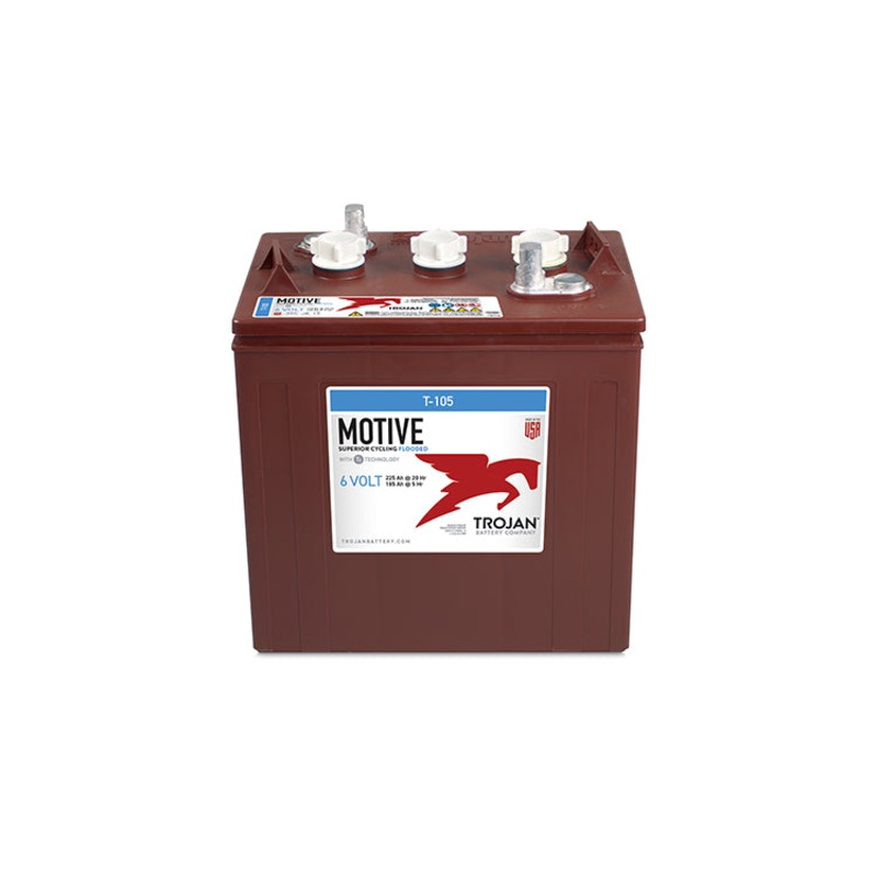 Trojan T-105 Deep Cycle Battery 6V 225AH