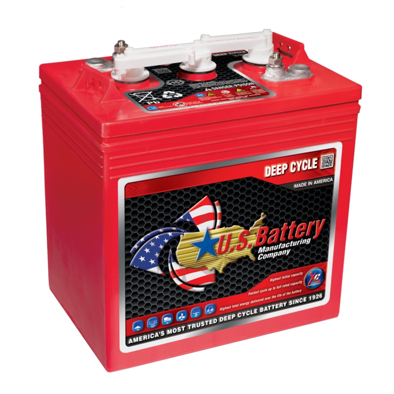 US Battery 6V 251AH Deep Cycle Battery (Similar to Trojan T-145)