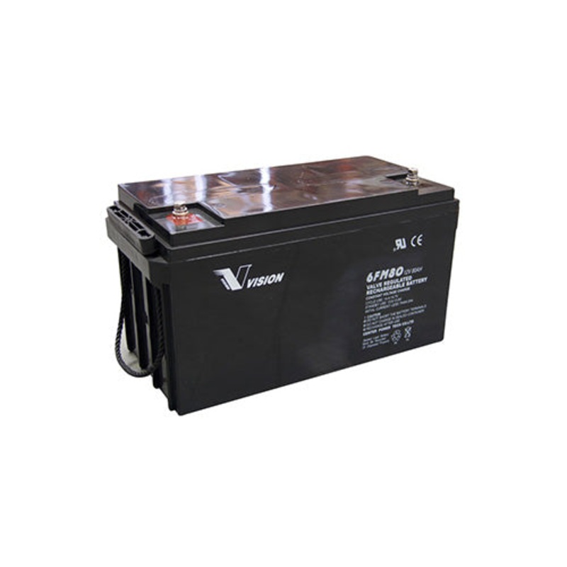 VISION 6FM80 AGM Deep Cycle Battery 12V 80AH