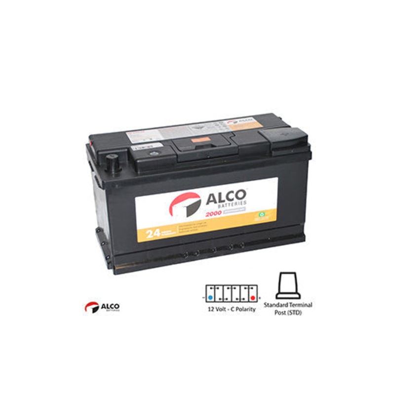 Alco MF60038 Normal Lead Acid Battery DIN88 DIN100 900CCA – 24 Month Warranty
