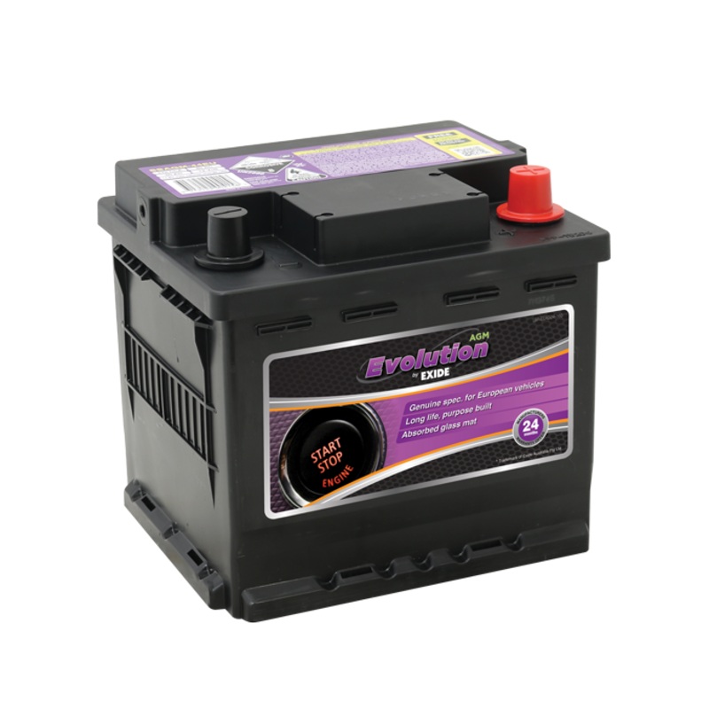 Exide SSAGM-44EU Start-Stop AGM Battery – 12V 540CCA 50Ah