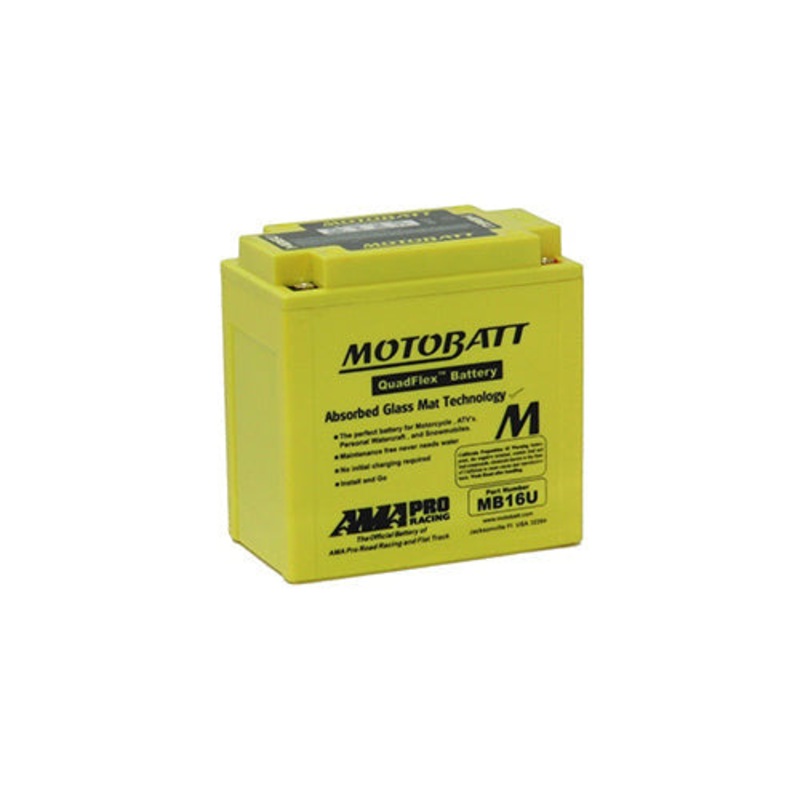 Motobatt Quadflex MB16U 12V 250CCA AGM Motorbike Battery