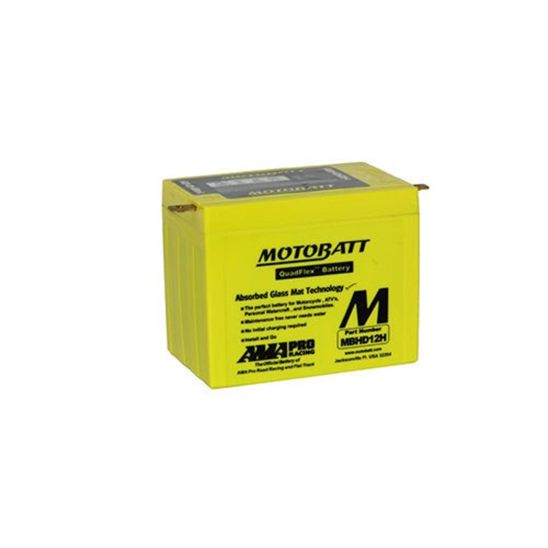 Motobatt Quadflex MBHD12H 12V 390CCA Motorbike Battery | YDH-12H